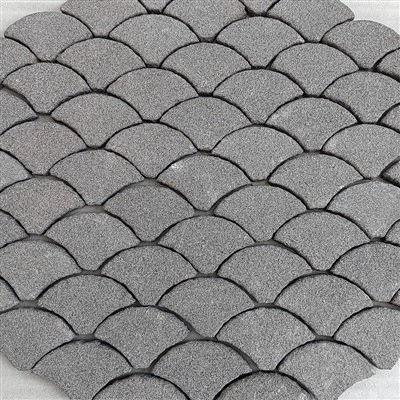 Steinsteyptir svartir graníthellur JRCP-037